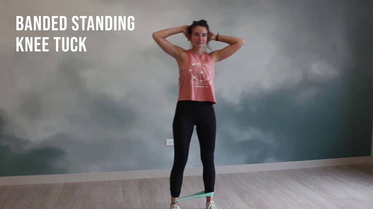 Standing Knee Tuck extension