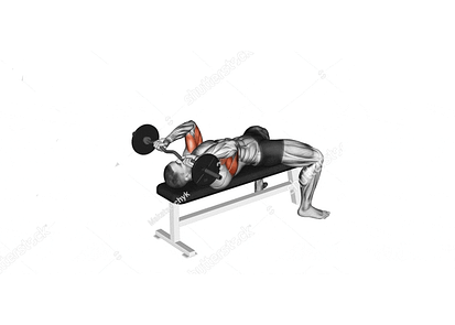 Triceps Workout: lying triceps extension