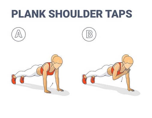 plank shoulder tap